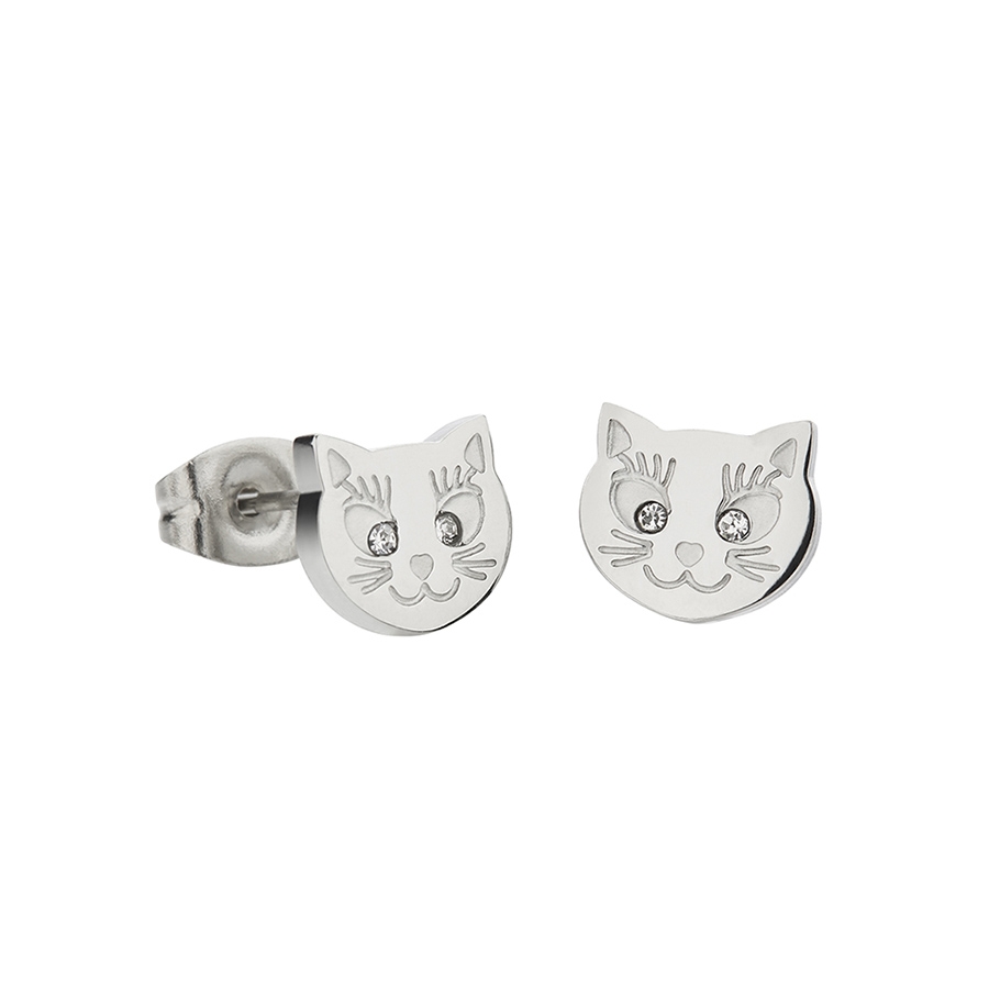 Marea JEWELS JUNGLE GATO PENDIENTES D00701/18 - Vista frontal