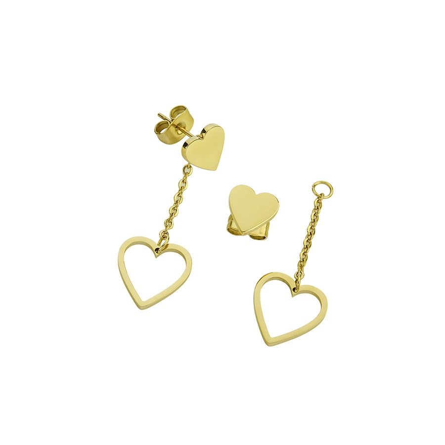 Marea JEWELS CHENOA CORAZON PENDIENTES D00501/17 - Vista frontal