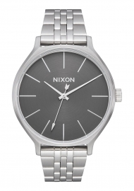 RELOJ NIXON CLIQUE ALL SILVER / GREY A12492762