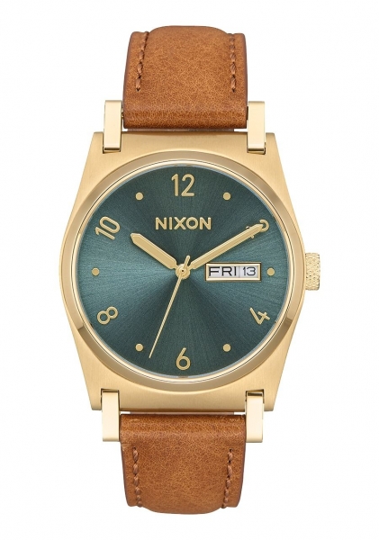 NIXON JANE LEATHER LIGHT GOLD / TURQUOISE A9552626