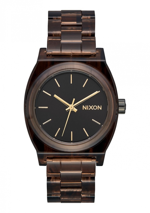 Nixon MEDIUM TIME TELLER ACETATE BROWN A1214400 - Vista frontal