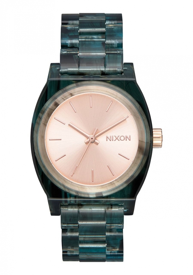 Nixon MEDIUM TIME TELLER ACETATE AQUA A12142930 - Vista frontal
