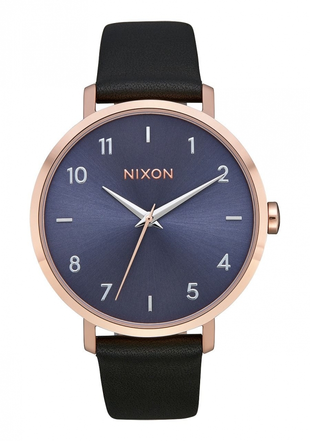 Nixon ARROW LEATHER ROSE GOLD / STORM A10913005 - Vista frontal