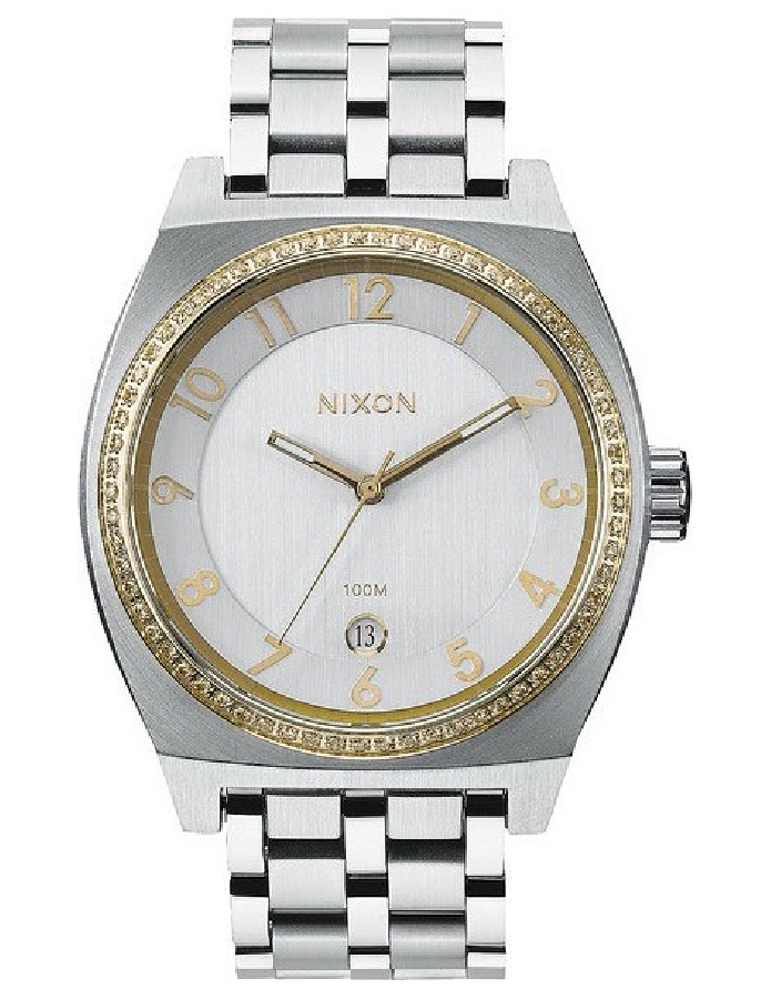 Nixon MONOPOLY SILVER / LIGHT GOLD CRYSTAL A3251519 - Vista frontal