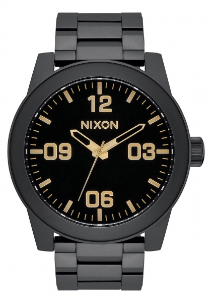 NIXON CORPORAL SS MATTE BLACK / GOLD A3461041