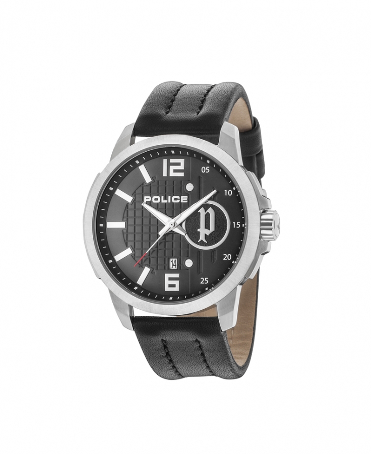 Police SQUAD 3H BLACK DIAL BLACK STRAP R1451291001 - Vista frontal