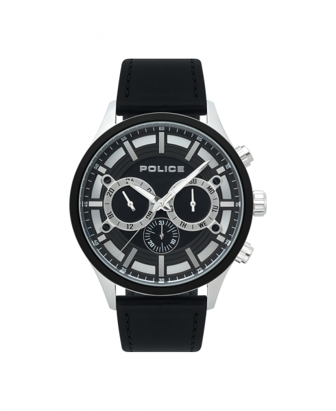 POLICE CONTROLLER MULTI BLACK DIAL BLACK STRAP R1451298001