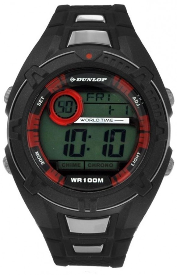  DUNLOP OROLOGI - Nero/rosso DUN-110-G07 - Vista frontal