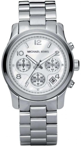 MICHAEL KORS   Steel Chrono Silver Dial MK5304