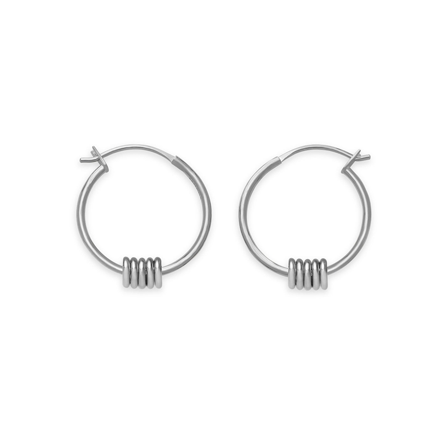 Rosefield JEWELRY IGGY MULTI HOOP SMALL SILVER JMHSS-J067 - Vista frontal