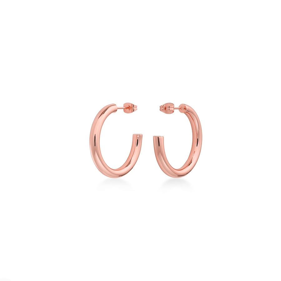 Rosefield JEWELRY IGGY CLASSIC HOOP SMALL ROSEGOLD JCHSR-J085 - Vista frontal