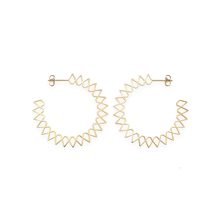Rosefield JEWELRY IGGY SPIKE HOOP GOLD JSPHG-J063 - Vista frontal