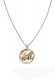 ROSEFIELD JEWELRY IGGY TEXTURED COIN NECKLACE GOLD JTXCG-J078