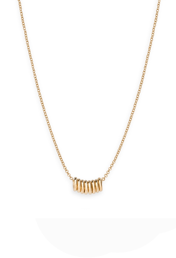 Rosefield JEWELRY IGGY MULTI HOOP NECKLACE GOLD JMHNG-J069 - Vista frontal