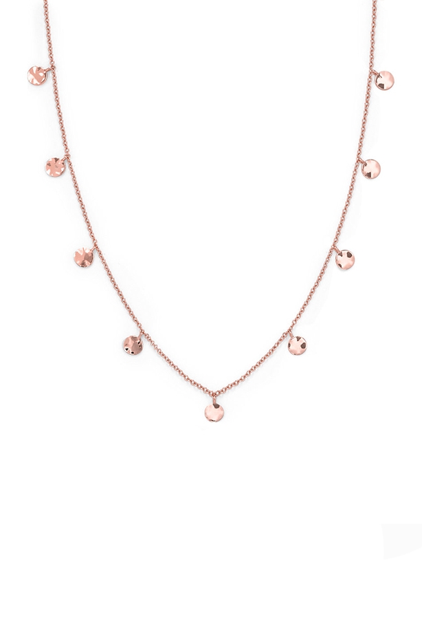 Rosefield JEWELRY IGGY TEXTURED COINS DOUBLE WRAP ROSE GOL JTCWR-J097 - Vista frontal