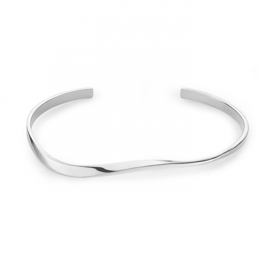 Rosefield JEWELRY IGGY TWISTED BANGLE SILVER JTWBS-J077 - Vista frontal