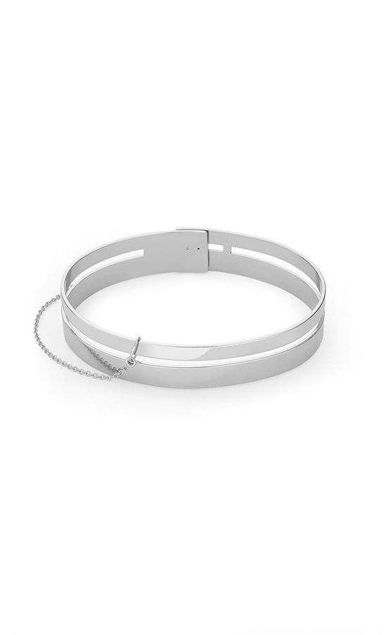 Rosefield JEWELRY IGGY DOUBLE BAR BANGLE SILVER JPABG-J043 - Vista frontal