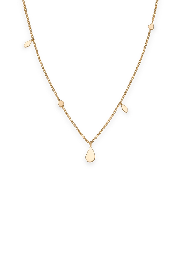 Rosefield JEWELRY IGGY SHAPED DROP NECKLACE GOLD JSDNG-J054 - Vista frontal