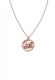 ROSEFIELD JEWELRY IGGY TEXTURED COIN NECKLACE ROSEGOLD JTXCR-J079