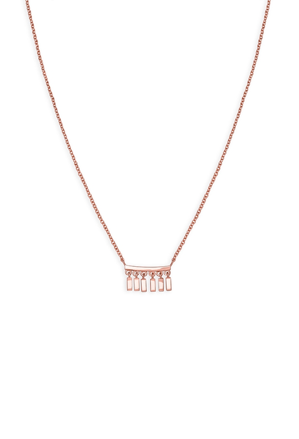 Rosefield JEWELRY IGGY MULTI DROP NECKLACE ROSEGOLD JMDNR-J052 - Vista frontal