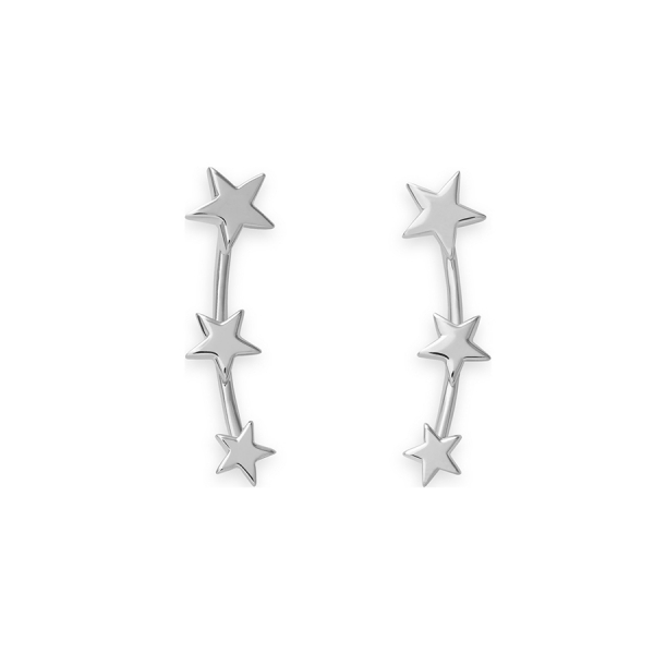 ROSEFIELD JEWELRY IGGY TRIPLE STAR STUD SILVER JTSSS-J062