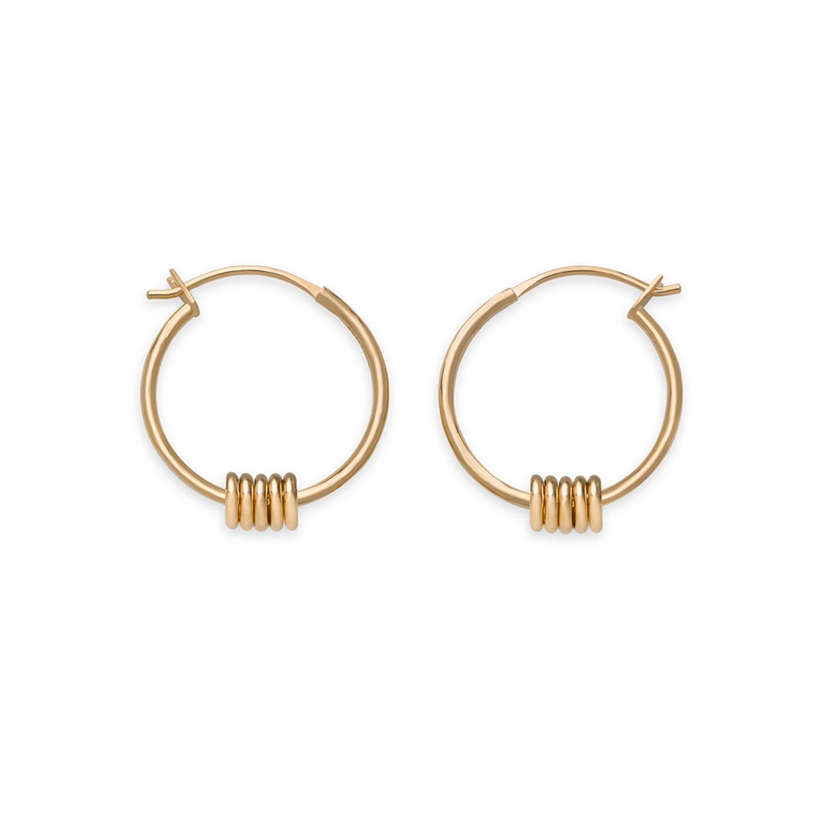 Rosefield JEWELRY IGGY MULTI HOOP SMALL GOLD JMHSG-J066 - Vista frontal