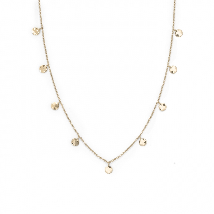 Rosefield JEWELRY IGGY TEXTURED COINS DOUBLE WRAP GOLD JTCWG-J096 - Vista frontal