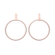 ROSEFIELD JEWELRY IGGY HOOP BAR EARRING ROSE GOLD JHBER-J072