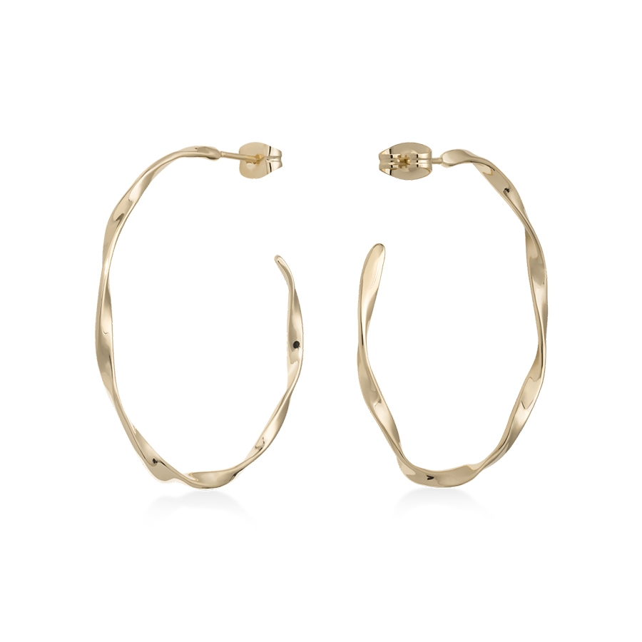 Rosefield JEWELRY IGGY TWISTED HOOP GOLD JTWHG-J093 - Vista frontal