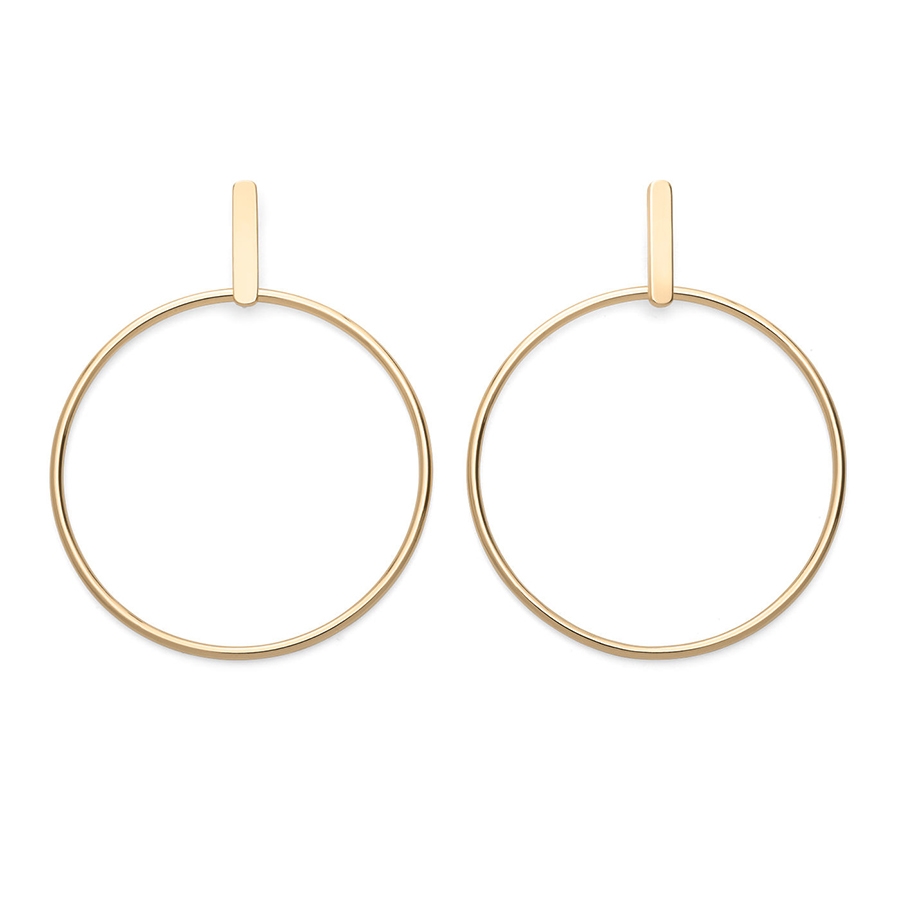 Rosefield JEWELRY IGGY HOOP BAR EARRING GOLD JHBEG-J071 - Vista frontal