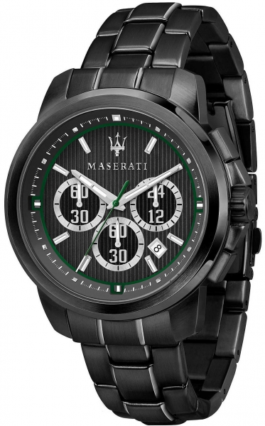 MASERATI ROYALE 45MM CHR GRAY DIAL BR BLACK R8873637004