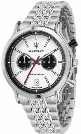 RELOJ MASERATI EPOCA RACING 42MM CHR WHITE DIAL BR SS R8873638004