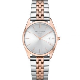 RELOJ ROSEFIELD THE ACE SILVER SUNRAY SILVER ROSEGOLD DU ACSRD-A06