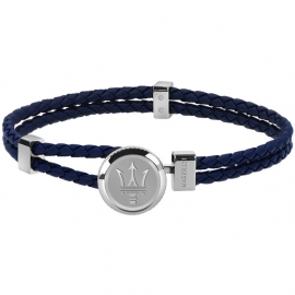 RELOJ MASERATI J BR. LEATHER BLUE 195MM JM416AIK12
