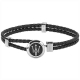 MASERATI J BR.LEATHER BLK+BLK ENAM 215MM JM416AIK16