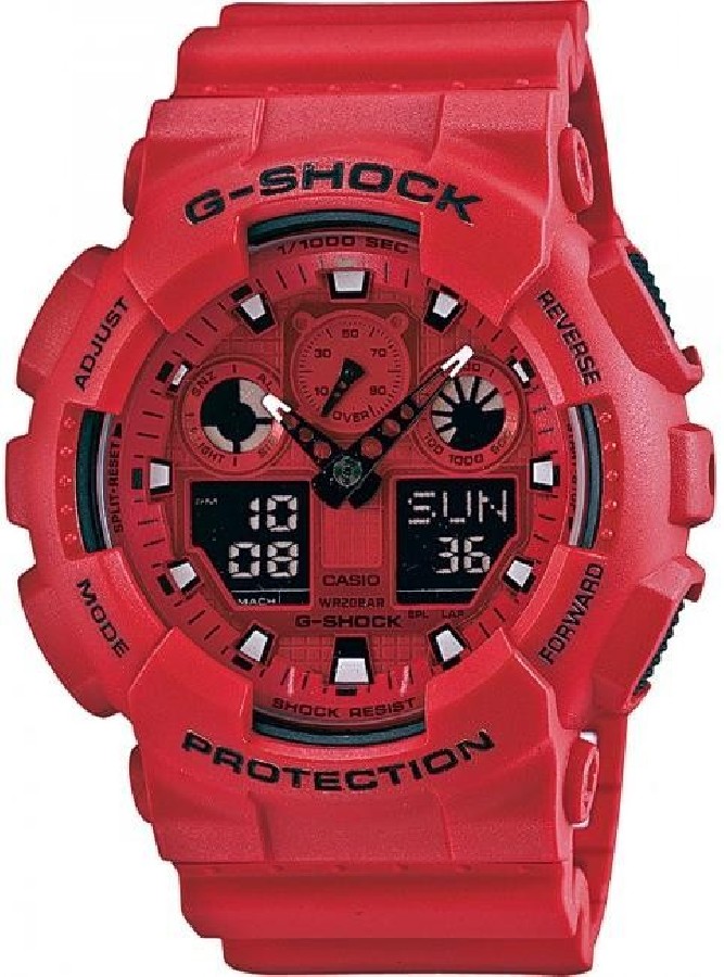 Casio GA-100C-4A - Vista frontal