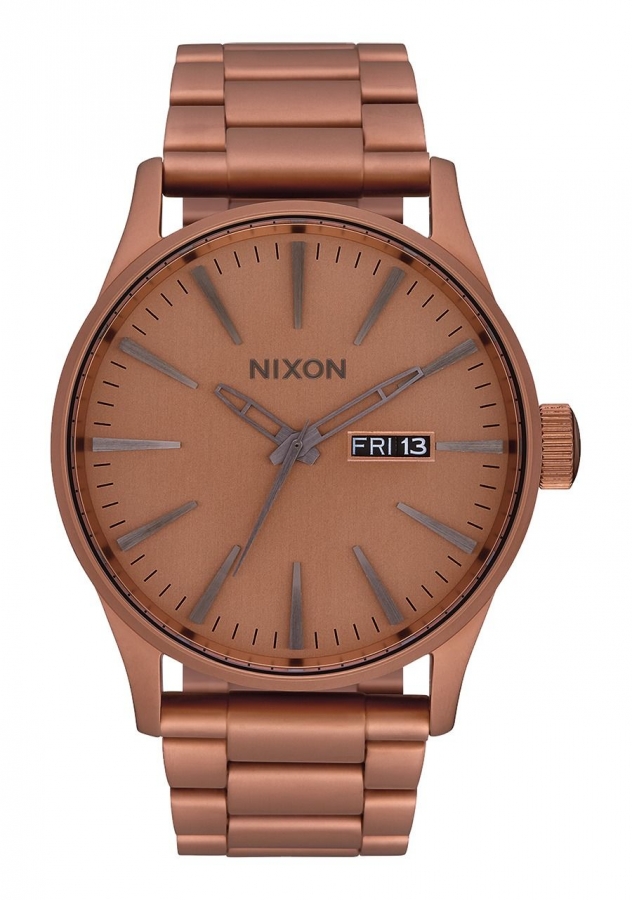 Nixon SENTRY SS MATTE COPPER GUNMETAL A3563165 - Vista frontal