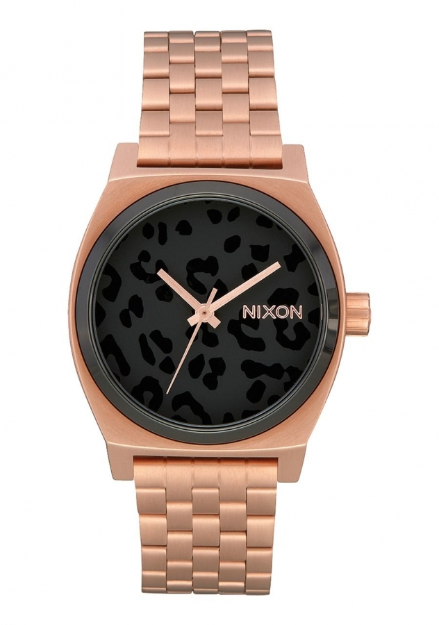 Nixon MEDIUM TIME TELLER / ROSEGOLD / BLACK A11303000 - Vista frontal
