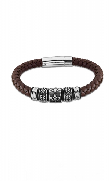 Bracciale Uomo In Pelle Lotus Style - Modello LS2071-2/1 - Collezione Dark Style
