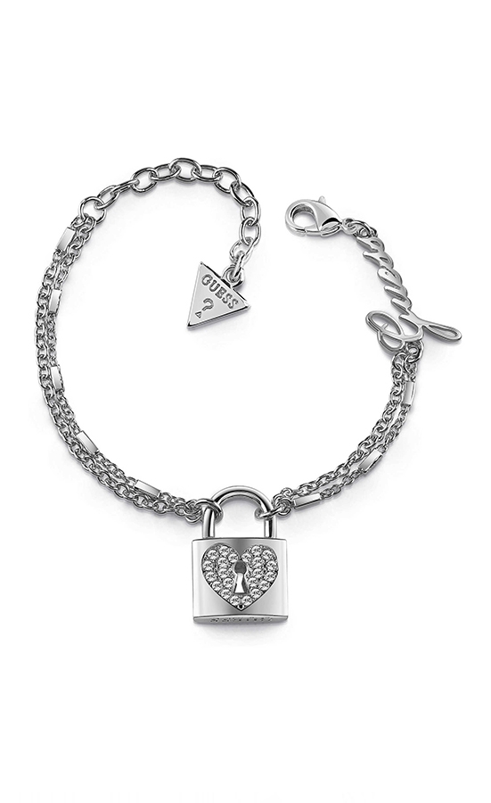 Guess JEWELLERY HEART LOCK PULSERA UBB85116-S - Vista frontal