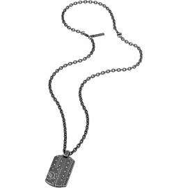 RELOJ POLICE JEWELS AEROPLANE PEND.IP ANTIQUE BLACK P OBLONG S14AMP01P