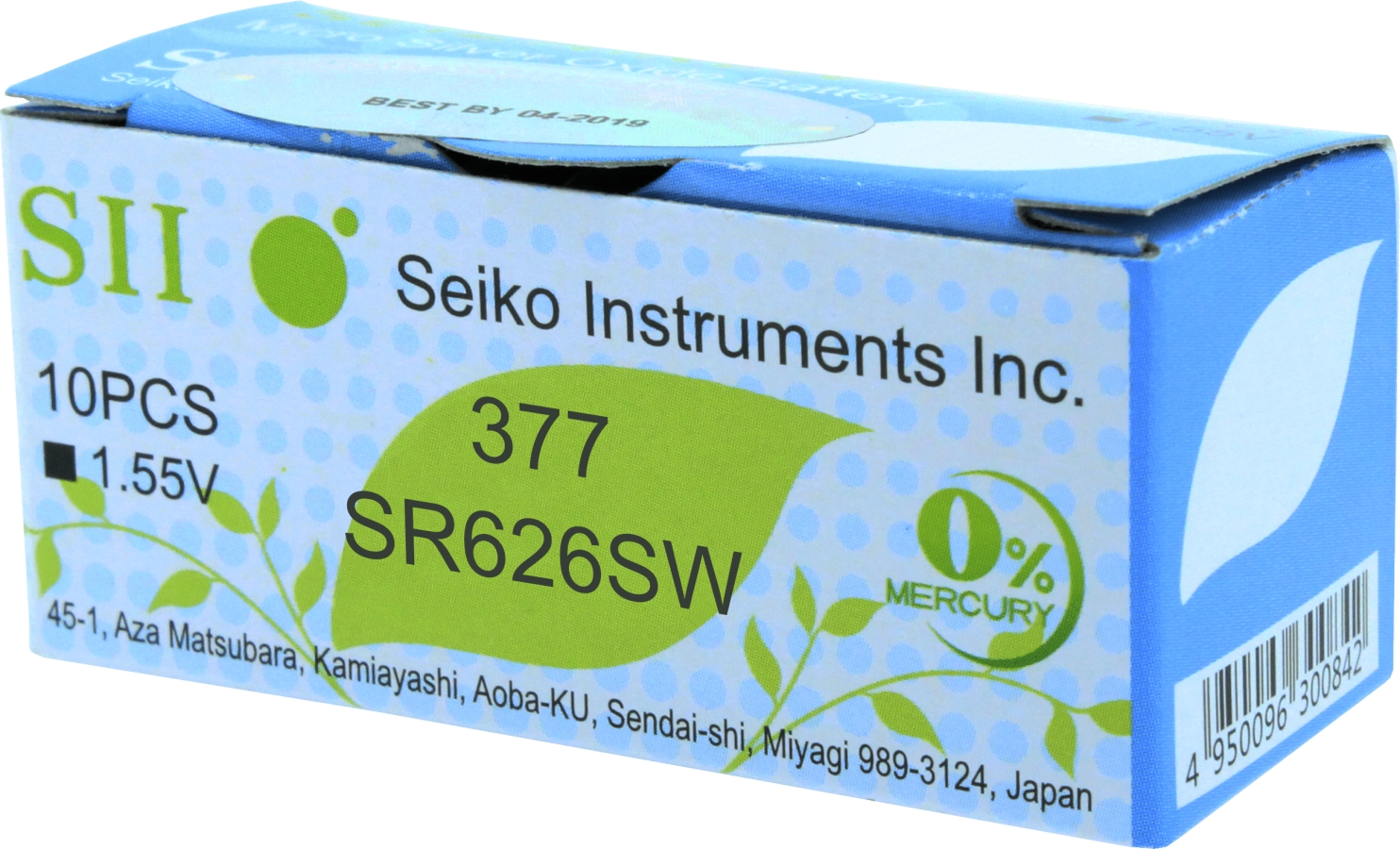 Batteria Pila SEIZAIKEN 390 SR1130SW SR54 SB-BU SB-AU 280-24 - Foto 4