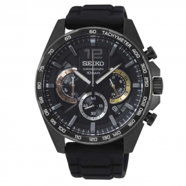 RELOJ SEIKO NEO SPORTS CUARZO CRONO IP NEGRO SSB349P1