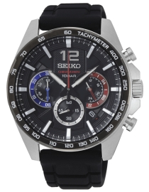 RELOJ SEIKO NEO SPORTS CUARZO CRONO BISEL NEGRO SSB347P1