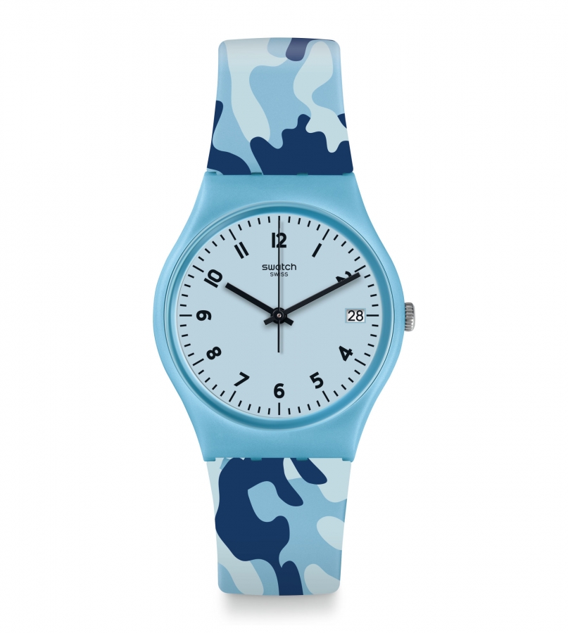 Swatch ORIGINALS GENT CAMOUBLUE GS402 - Vista frontal