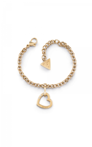 GUESS HEARTED CHAIN UBB29075-S
