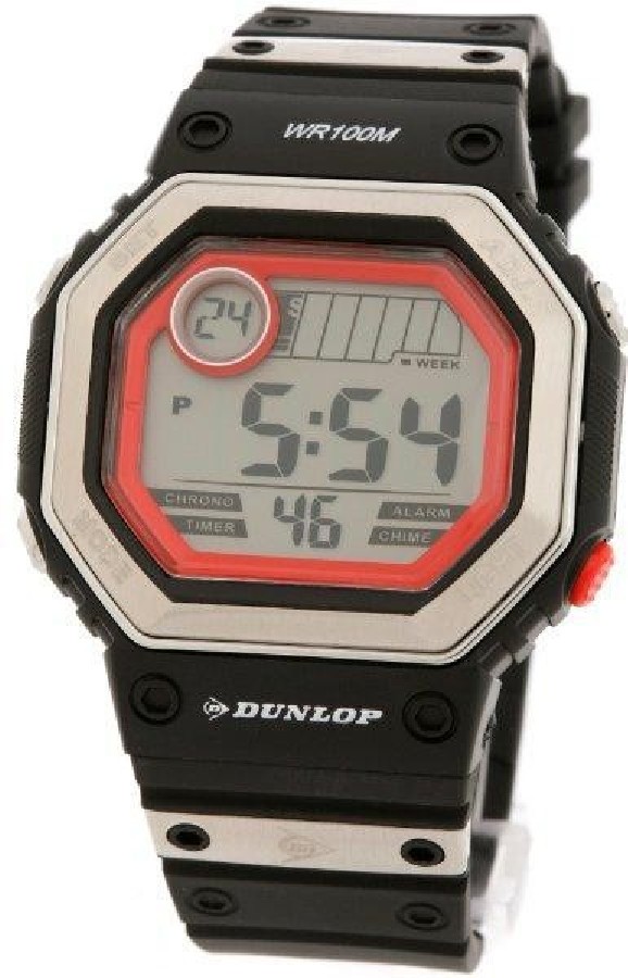  DUNLOP OROLOGI - Nero/rosso DUN-77-G01 - Vista frontal