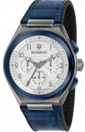 RELOJ MASERATI TRICONIC 43MM CHR WHITE DIAL BLUE ST R8871639001