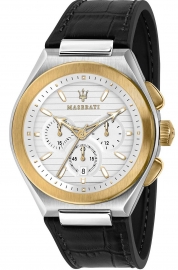 RELOJ MASERATI TRICONIC 43MM CHR WHI SILVER D BLK ST R8871639004