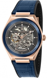 RELOJ MASERATI TRICONIC 40MM AUTO GRAY DIAL BLUE ST R8821139002